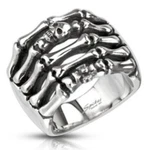 Men's Steel Death Head Hand Skeleton Ring For Biker 4484. Fixed Price $33.08.