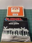 Lionel 6-2180, 6-32902 Signs, K-line 6-22204 Vending & K-419501 Crates Lot Nib. Fixed Price $39.97.