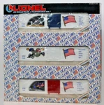 Lionel 6-19599 " The Old Glory Box Series , 3 Lot # 26589 Gauge. Fixed Price $49.99.