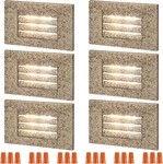 6 Pack 3CCT Line Voltage 120V Led Step Lights, 5W Dimmable 5%-100%, Selectable. Fixed Price $94.99.