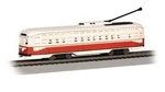 Bachmann 60514 Ho Scale Pcc Streetcar - Red And Cream. Fixed Price $139.99.