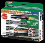 Chicago Metra Bi-level Commuter Train-only Set N-scale New Sale. Fixed Price $161.99.