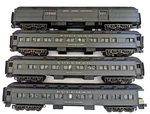 Lionel Set 4 New York Central Commodore Vanderbilt Heavyweight Passenger Cars. Fixed Price $225.00.