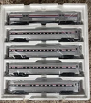 Mth 20-65198 Amtrak 5-CAR 70' Streamlined Slpr/diner Passenger Set Ribbed Nos. Fixed Price $440.00.