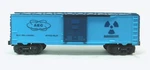New Box! Lionel 6-26215 Glow-in-dark Aec BOXCAR--BLUE--1996--MADE U.s.a.. Fixed Price $48.00.