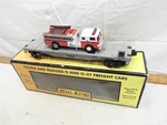 Mth Rail King Ertl Fire Truck Engine Freight Flat Car 30-7269 Train Box. Fixed Price $59.99.
