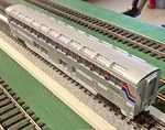 Scale Con Cor Amtrak Superliner Passenger Lounge Cafe Car W Rapido Couplers. Fixed Price $21.00.