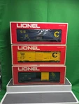 Lionel 9706 Box Car 9747 Double Door 9740 3 Set Chessie System. Fixed Price $69.00.