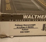Ho Walthers 932-10401 Pullman Heavyweight 6-3 Plan #3523C Sleeper. Fixed Price $59.95.