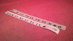 Lionel Post War 2531-16/17 Window Silhouette Strips Observation Car. Fixed Price $12.95.