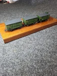 (3) Trix Ho 24100/24101 German K.bay.sts.b. Stock Caboose Car Wagon. Fixed Price $129.99.