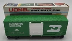 Lionel 6-9628 Gauge Burlington Northern Hi Cube Boxcar Ln/box. Fixed Price $16.39.