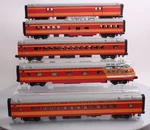 Mth 20-65173 Milwaukee Road 70' Streamlined Passenger Car (set Of 5) Nib. Fixed Price $399.99.