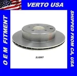 Verto Usa Disc Brake Rotor- Rear Fits 89-96 Nissan 300ZX, 31097X1. Fixed Price $64.90.