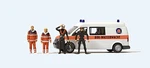 Preiser 33261 Ho Water Rescue Team & Divers Figures With Volkswagen T5 Van. Fixed Price $39.85.