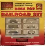 Vintage Micro-trains Line Z Scale Desktop Railroad Set #441-81 Western Pacific. Fixed Price $250.00.
