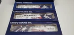 Trinity Railway Express Tre #2, Rapido 146013 Ho Scale Bilevel Car Set. Fixed Price $309.00.