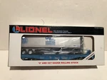 Nos Lionel Detroit-toledo 25TH Anniv.flat Car W/trailer 6-52000,O Gauge New. Fixed Price $49.95.