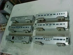 American Model Toys Gauge Santa Fe Passenger Car Set Of 6. Fixed Price $300.00.