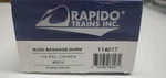 Via Rail Canada Budd Baggage-dorm Rapido Trains 114017 Car #8604 Ho Scale. Fixed Price $119.00.
