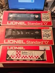 Lot Of 3 Lionel Guage Gondola (#6-9824 , #6-9822) + Hopper #6-9262 In Box. Fixed Price $47.99.