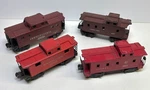 Lionel Postwar Lot Of Cabooses. 6017, Prr 2457 (477618) & (536417), 6257. Fixed Price $10.99.