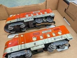 Marx Powered & Dummy Diesels, Caboose Gondola Sp 6000, 1235, Wab 80982 Vtg. Fixed Price $59.00.