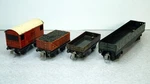 Trix Twin Railways (ttr) Four Early Goods Wagons HO/00 C-7 Condition. Fixed Price $25.00.