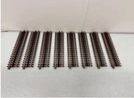 Atlas #6050 O Scale Nickel Silver 10'' Straight Track 3 Rail 8 Pieces New. Fixed Price $74.99.