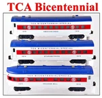 Lionel 1976 Tca Bicentennial 3-CAR Passenger Set Pw-type Pullmans C9. Fixed Price $95.00.