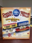 K-line Gauge Ringling Bros. And Barnum & Baileys Circus Train Expansion Pack. Fixed Price $200.00.