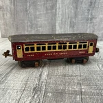 Ives Prewar Gauge Passenger Car 1690 Tin Litho Red Gold Coach Vintage Lionel. Fixed Price $19.51.