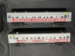 Pair Of K-line Ringling Bro. Barnum & Bailey Circus Lighted, Passenger Cars. Fixed Price $120.00.