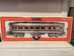 Lionel Gauge Santa Fe Streamlined Coach Car Lighted Opening Doors 6-29093. Fixed Price $50.00.