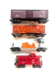 Lionel 3484, 3620, 3656, 6257. Post War Freight Cars, Original, No Rust. Fixed Price $39.00.