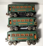 Lionel 607 2 Pulman Cars #608 Observation Car, Gauge. Fixed Price $129.95.