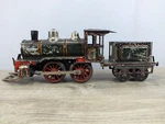 Antique German Kbn Prewar Toy Train Gauge Winding Tinplate Engine/tender Works. Fixed Price $185.00.