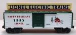 Lionel 6-19938 Gauge Christmas Boxcar #1995 Ln/box. Fixed Price $29.99.