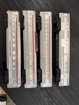 Set Of Four Lionel Santa Fe Ho Passenger Cars. Fixed Price $160.00.