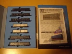 Model Train Micro Ace A-7267 Luggage Passenger Gauge 7-CAR Set With Box. Fixed Price $238.00.