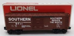 Lionel 6-9711 Gauge Southern Boxcar #9711 Ln/box. Fixed Price $15.99.