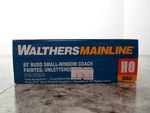 Walthers Mainline 910-30200, 85' Budd Small-window Coach Painted, Unlettered, Ho. Fixed Price $34.98.
