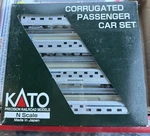Kato Corrugated Passenger Car Set Northern Pacific Scale New. Fixed Price $125.00.