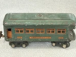 Vintage Prewar Scale Lionel Metal 608 Observation Passenger Car Lighted Orange. Fixed Price $24.95.