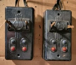 Two Lionel 1121C-60 O27 Plastic Switch Controllers (read). Fixed Price $12.00.