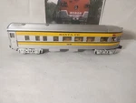 Mth Rugged Rail Santa Fe Observation Yellow. Fixed Price $41.79.
