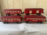 Pre War Gauge Lionel Red Comet Passenger Set. Fixed Price $135.00.
