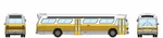 Rapido Trains 573001 Boston 1959-1986 Gm New Look-fishbowl Bus. Fixed Price $44.93.