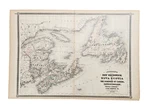 Authentic Antique 1867 Map, Brunswick And Nova Scotia Of Dominion Canada. Fixed Price $46.00.