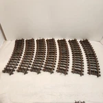 Lot Of 7 Lionel O-gauge 9-INCH Curve 3-RAIL System Railroad Tracks Rusty *read*. Fixed Price $13.96.